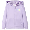 VidaXL Kindervest met capuchon 116 lila