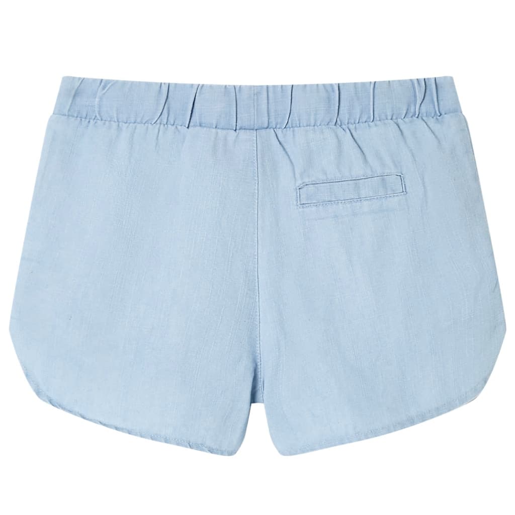 Vidaxl kindershorts 128 zachtdenimblauw