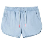 Vidaxl kindershorts 140 zachtdenimblauw