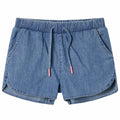 Vidaxl kindershorts 104 denimblauw
