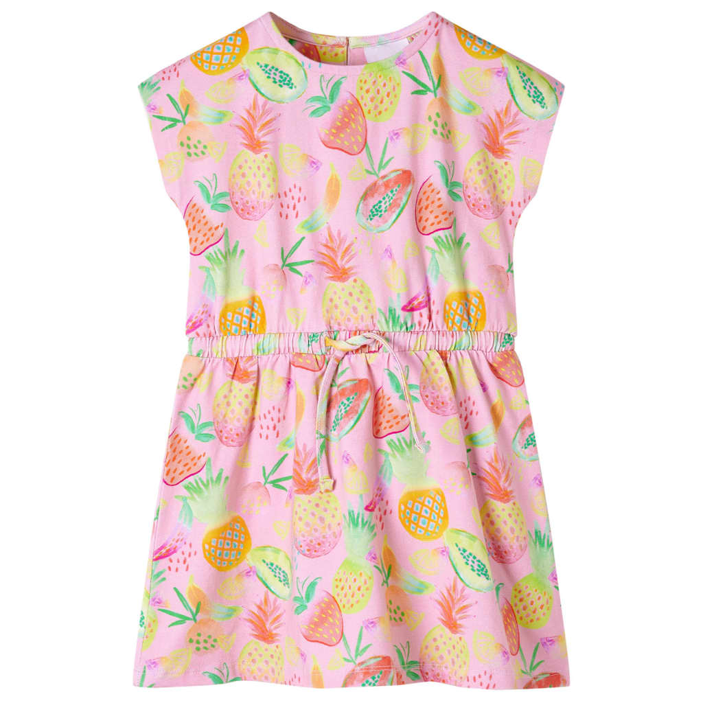 Vidaxl kinderjurk 116 zachtroze