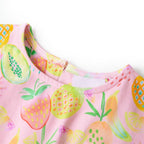 Vidaxl kinderjurk 128 zachtroze