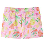 Vidaxl kindershort met trekkoord 104 zachtroze