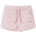 VidaXL Kindershorts met trekkoord 92 gemengd lichtroze