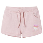 Vidaxl kindershorts met trekkoord 116 gemengd lichtroze