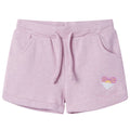 Vidaxl kindershorts met trekkoord 116 gemengd lila