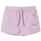 Vidaxl kindershorts met trekkoord 116 gemengd lila