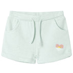 Vidaxl kindershorts met trekkoord 116 gemengd lichtmintkleurig