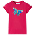 Vidaxl kindershirt 104 felroze