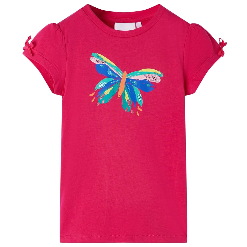 Vidaxl kindershirt 104 felroze