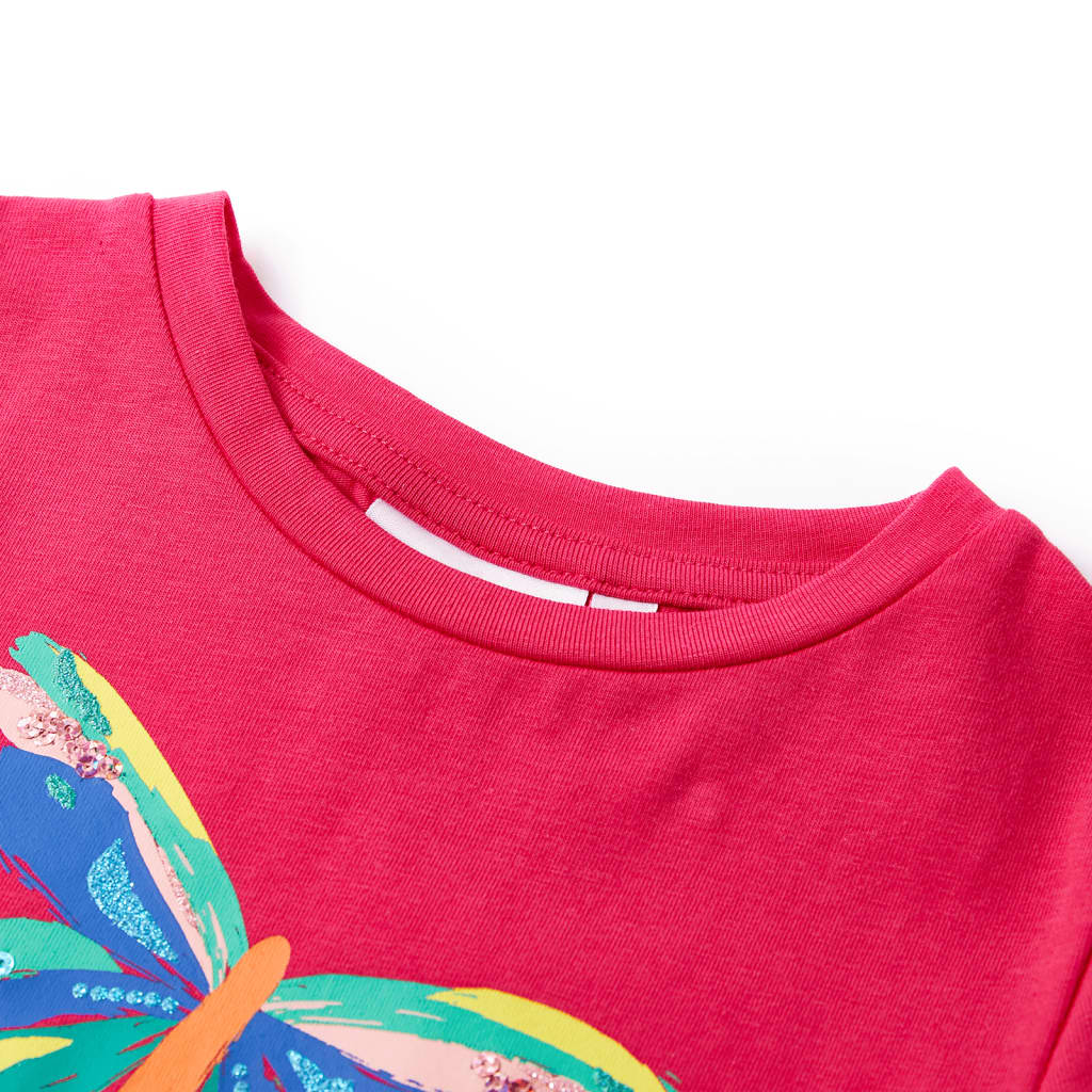Vidaxl kindershirt 104 felroze