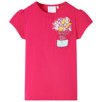 Vidaxl kindershirt 116 felroze