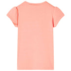 Vidaxl kindershirt 104 neonkoraalkleurig