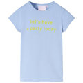 Vidaxl kindershirt 92 lichtblauw