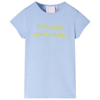 Vidaxl kindershirt 92 lichtblauw