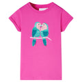 Vidaxl kindershirt 128 donkerroze