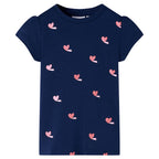 Vidaxl kindershirt 128 marineblauw