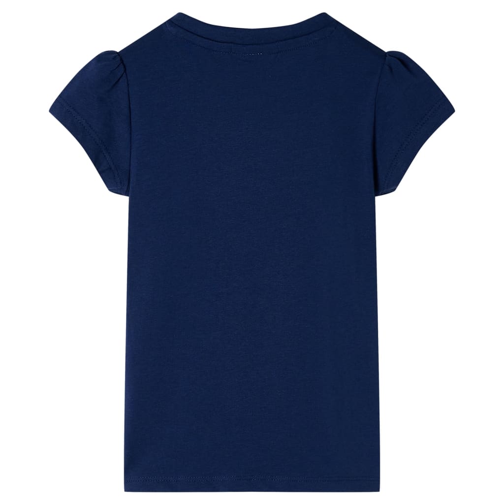Vidaxl kindershirt 128 marineblauw