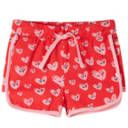 Vidaxl kindershort met trekkoord 116 rood