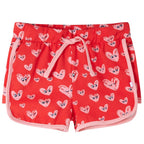 Vidaxl kindershort met trekkoord 128 rood