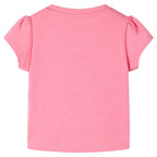 Vidaxl kindershirt 92 fluorescerend felroze