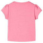Vidaxl kindershirt 140 fluorescerend felroze