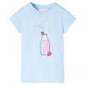 Vidaxl kindershirt 116 zachtblauw