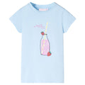 VidaXL Kindershirt 140 zachtblauw