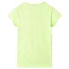 VidaXL Kindershirt 92 fluorescerend geel