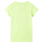 VidaXL Kindershirt 128 fluorescerend geel