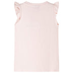 VidaXL Kindershirt met ruches aan de mouwen 104 zachtroze
