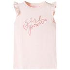 VidaXL Kindershirt met ruches aan de mouwen 116 zachtroze