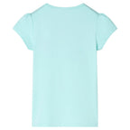 VidaXL Kindershirt 92 lichtzeeblauw