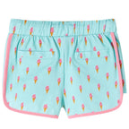 Vidaxl kindershorts met trekkoord 104 lichtmintkleurig