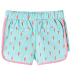 Vidaxl kindershorts met trekkoord 128 lichtmintkleurig