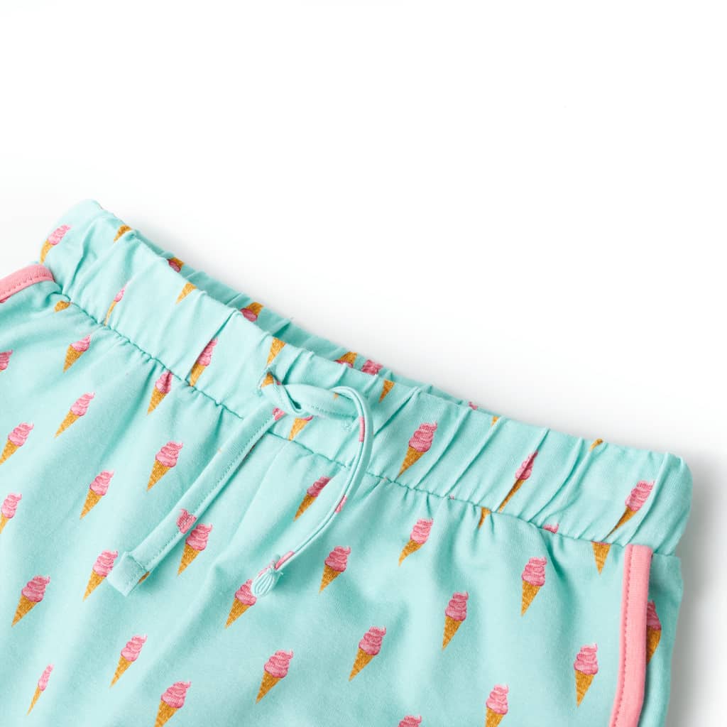 Vidaxl kindershorts met trekkoord 140 lichtmintkleurig