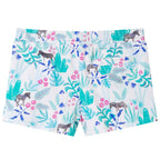 VidaXL Kindershorts met trekkoord 104 ecru en donkermint