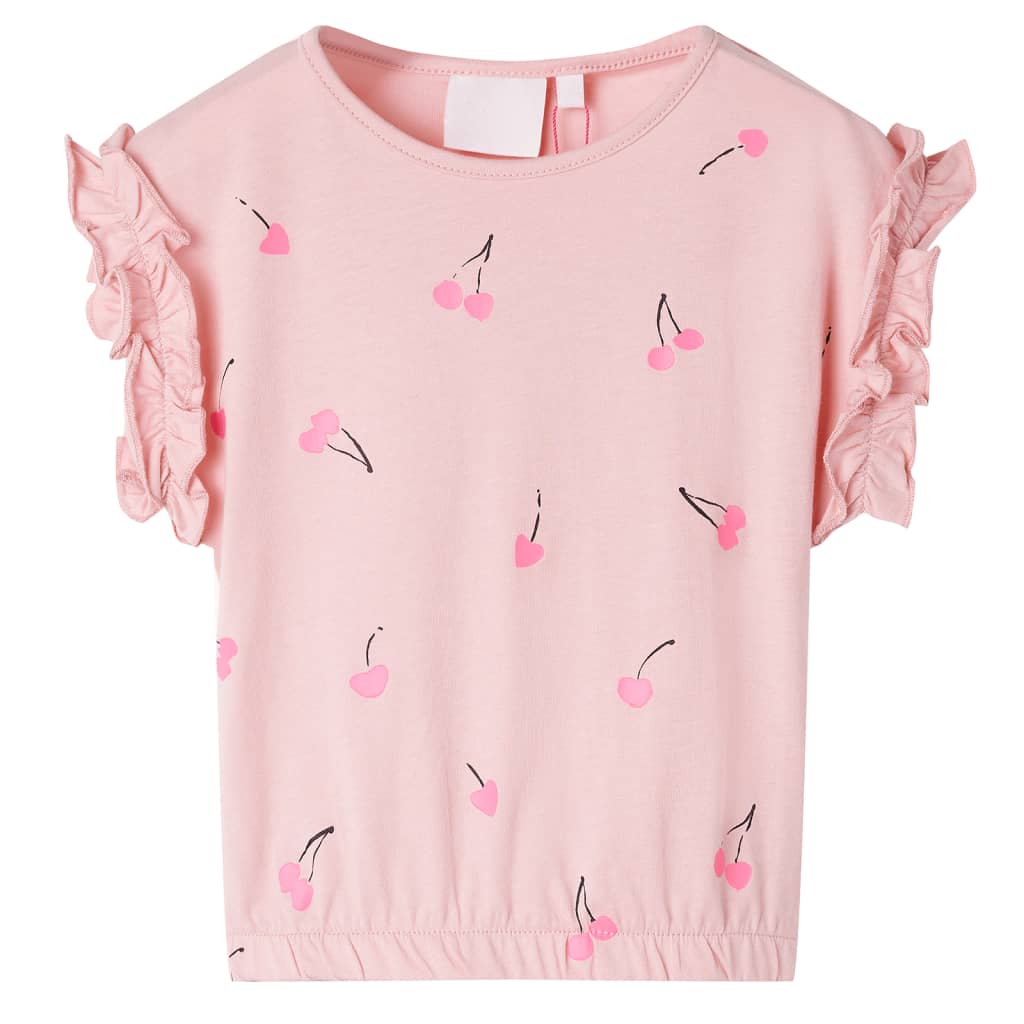Vidaxl kindershirt 92 lichtroze