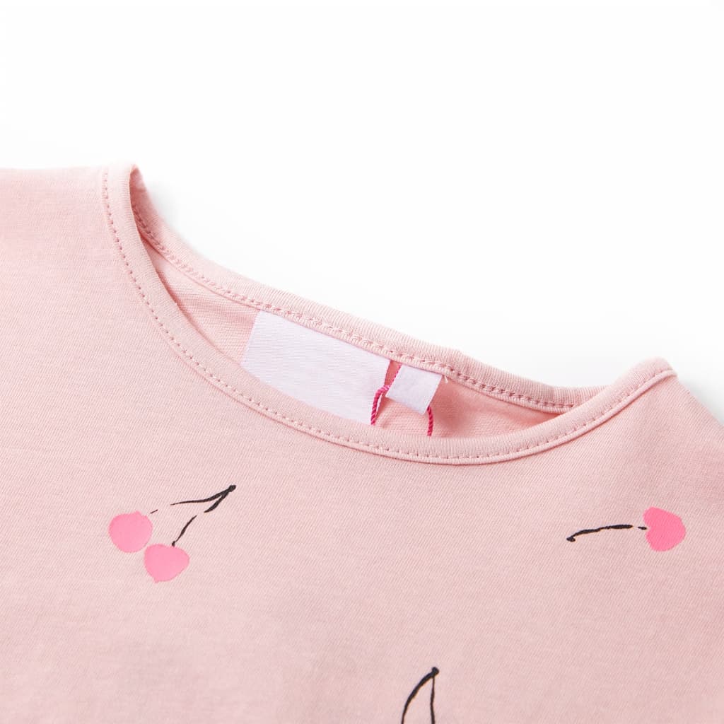 Vidaxl kindershirt 92 lichtroze