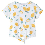 Vidaxl kindershirt met knoop in de zoom 104 ecru