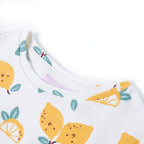 Vidaxl kindershirt met knoop in de zoom 116 ecru