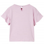 Vidaxl kindershirt met mouwen met ruches 116 lila