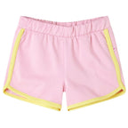 Vidaxl kindershorts met bies 104 felroze