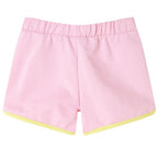 Vidaxl kindershorts met bies 104 felroze