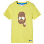 VidaXL Kindershirt met korte mouwen 104 geel