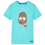 Vidaxl kindershirt met korte mouwen 140 zeeblauw