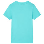 Vidaxl kindershirt met korte mouwen 140 zeeblauw
