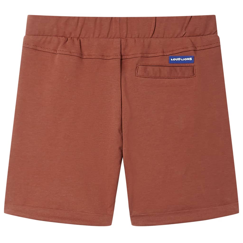 Vidaxl kindershort met trekkoord 92 bruin