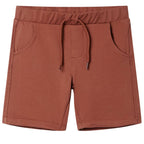 Vidaxl kindershorts met trekkoord 128 bruin