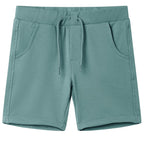 Vidaxl kindershorts met trekkoord 104 oudpetrol